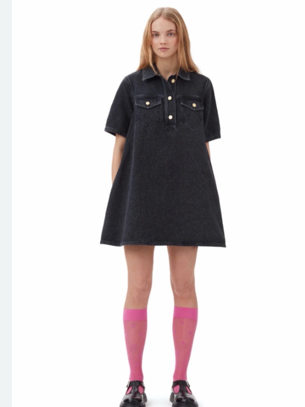Ganni Heavy Denim Mini Dress size 32
